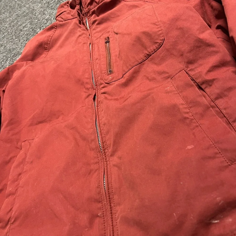 J. Crew Jacket Mens M Red Canvas Sportsman Outfitter Zip Up Utility Workwear H95